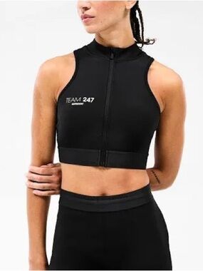 Represent 247 Zip Front Performance Crop